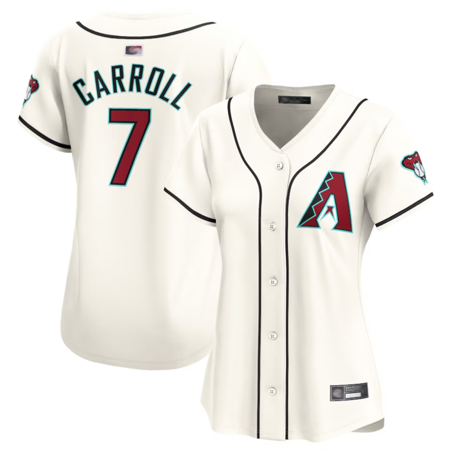 Blandc A.Diamondbacks #7 Corbin Carroll Player Cream Home Limited Personalized Stitched Jerseys