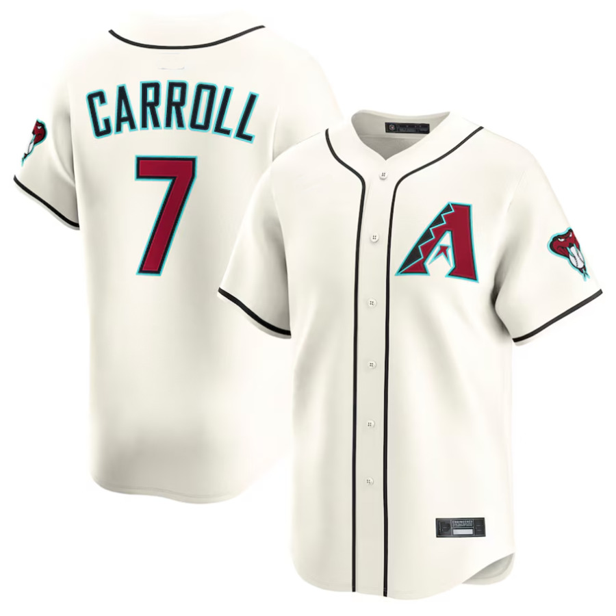 Blandc A.Diamondbacks #7 Corbin Carroll Player Cream Limited American Personalized Stitched Jerseys