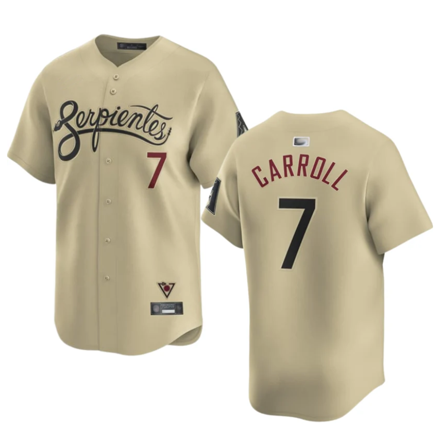 Blandc A.Diamondbacks #7 Corbin Carroll Player Gold Home Limited Personalized Stitched Jerseys