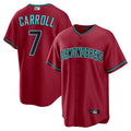 Blandc A.Diamondbacks #7 Corbin Carroll Player Red Home Replica Personalized Stitched Jerseys
