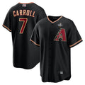 Blandc A.Diamondbacks #7 Corbin Carroll Player Black World Series Replica Personalized Stitched Jerseys