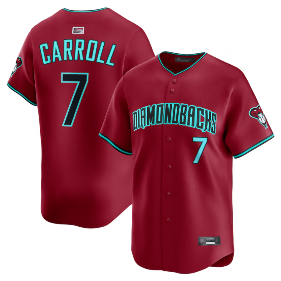 Blandc A.Diamondbacks #7 Corbin Carroll Player Red Alternate Limited Personalized Stitched Jerseys