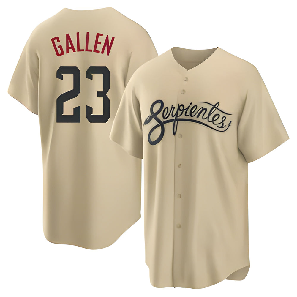 Blandc A.Diamondbacks #23 Zac Gallen Player Light Brown City Connect Cool Replica Stitched Jerseys