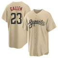 Blandc A.Diamondbacks #23 Zac Gallen Player Light Brown City Connect Cool Replica Stitched Jerseys