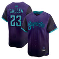 Blandc A.Diamondbacks #23 Zac Gallen Player Purple City Connect Limited Vapor Stitched Jerseys