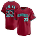 Blandc A.Diamondbacks #23 Zac Gallen Player Red Blue reserve Replica Game Stitched Jerseys