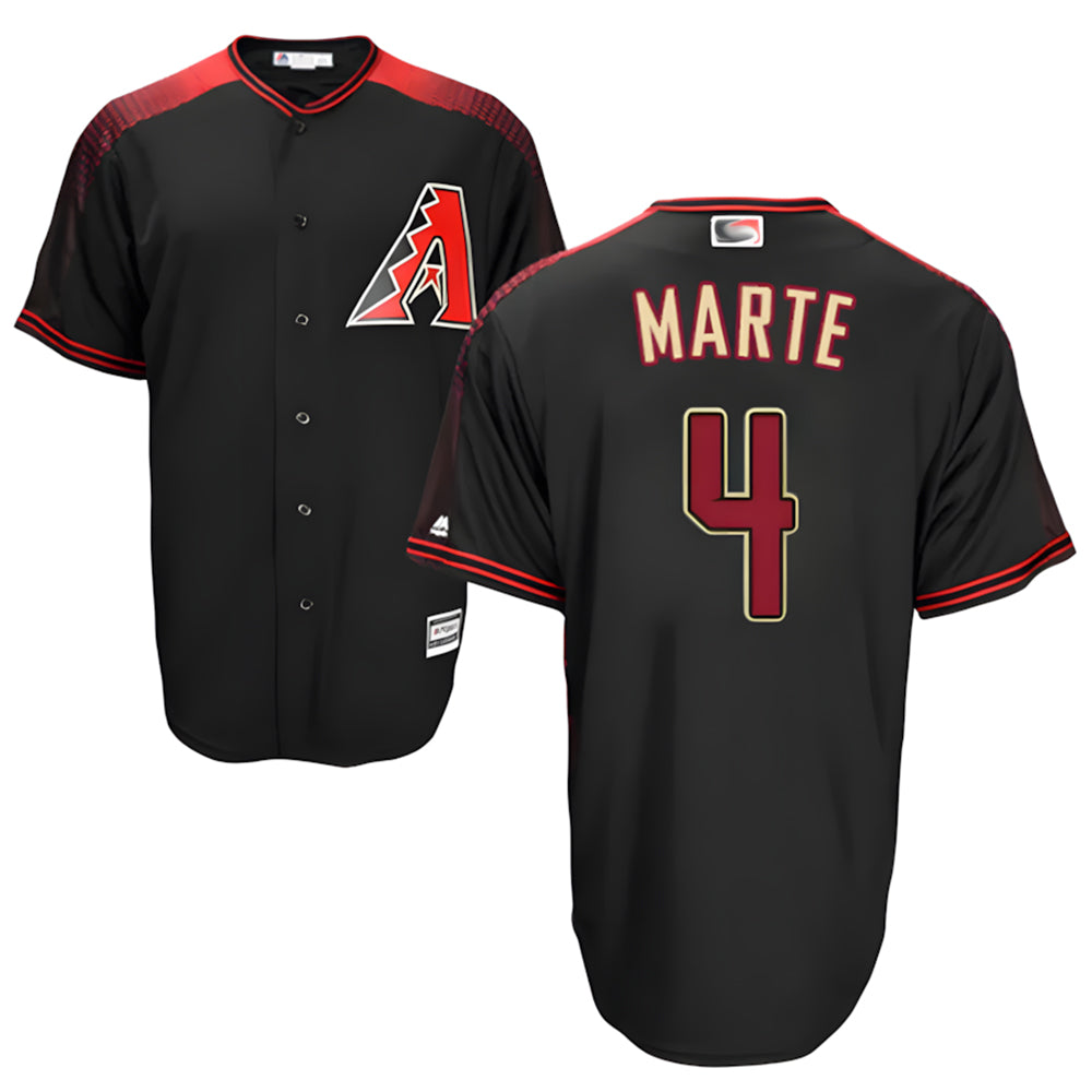 Blandc A.Diamondbacks #4 Ketel Marte Player Black Big & Tall Replica Limited Stitched Jerseys