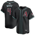 Blandc A.Diamondbacks #4 Ketel Marte Player Black Replica Game Stitched Jerseys