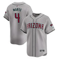 Blandc A.Diamondbacks #4 Ketel Marte Player Gray Replica Game Stitched Jerseys