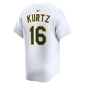 Blandc Athletics #16 Nick Kurtz Player White Home Limited Stitched Jerseys