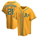 Blandc Athletics #21 Tyler Soderstrom Player Gold Replica Alternate Stitched Jersey