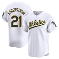 Blandc Athletics #21 Tyler Soderstrom Player White Limited Home Stitched Jersey