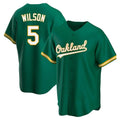 Blandc Athletics #5 Jacob Wilson Green Kelly Alternate Stitched Jersey