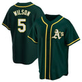 Blandc Athletics #5 Jacob Wilson Green Replica Alternate Stitched Jersey