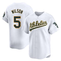 Blandc Athletics #5 Jacob Wilson White Limited Home Stitched Jersey