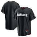 Blandc B.Orioles Black City Connect Home Game Blank Player Stitched Jerseys