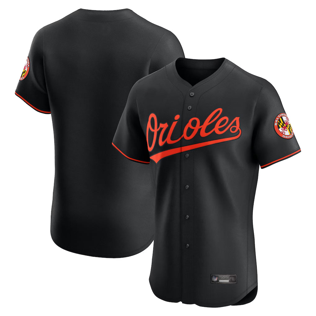 Blandc B.Orioles Black Limited Elite Home Game Blank Player Stitched Jerseys