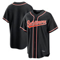 Blandc B.Orioles Black Out Fashion Home Game Blank Player Stitched Jerseys