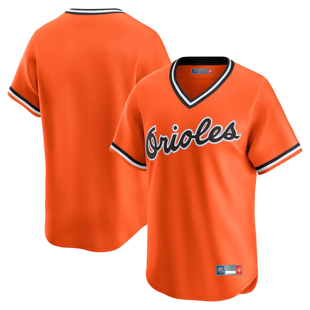 Blandc B.Orioles Orange Cooperstown Collection Limited T-shirt Home Blank Player Stitched Jerseys