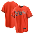 Blandc B.Orioles Orange Home Game Blank Player Stitched Jerseys