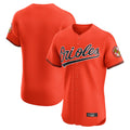 Blandc B.Orioles Orange Limited Elite Home Game Blank Player Stitched Jerseys