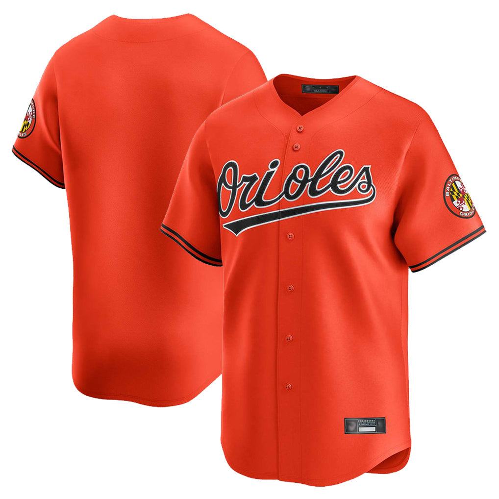 Blandc B.Orioles Orange Limited Home Game Blank Player Stitched Jerseys