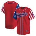 Blandc B.Orioles Red Independence Day Vapor Premier Limited Home Game Blank Player Stitched Jerseys