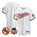 Blandc B.Orioles White 30th Anniversary of 2131 Home Game Blank Player Stitched Jerseys