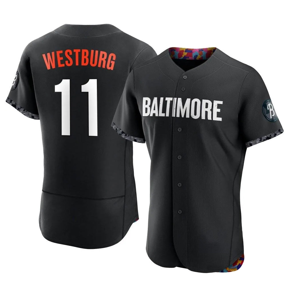 Blandc B.Orioles #11 Jordan Westburg Player Black City Connect Limited Elite Home Game Stitched Jerseys