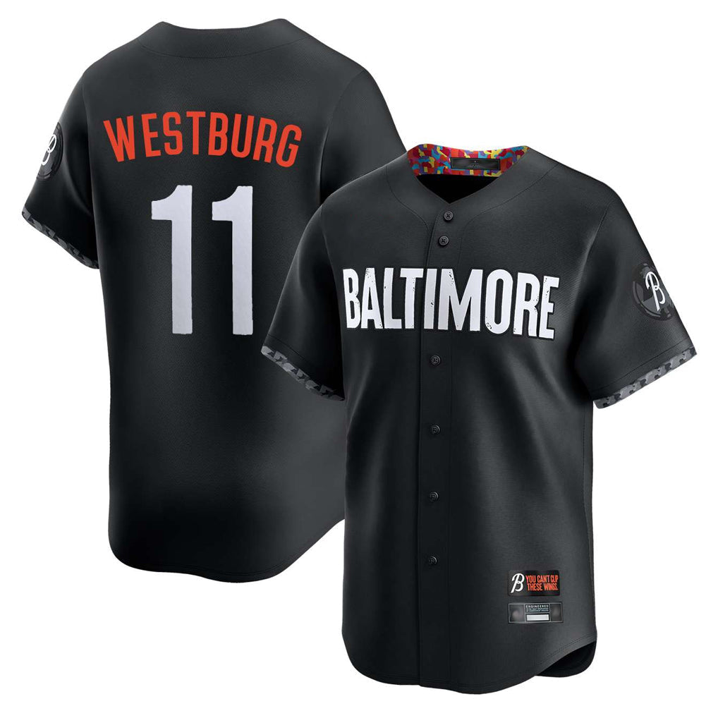 Blandc B.Orioles #11 Jordan Westburg Player Black City Connect Limited Home Game Stitched Jerseys