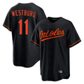 Blandc B.Orioles #11 Jordan Westburg Player Black Home Game Stitched Jerseys