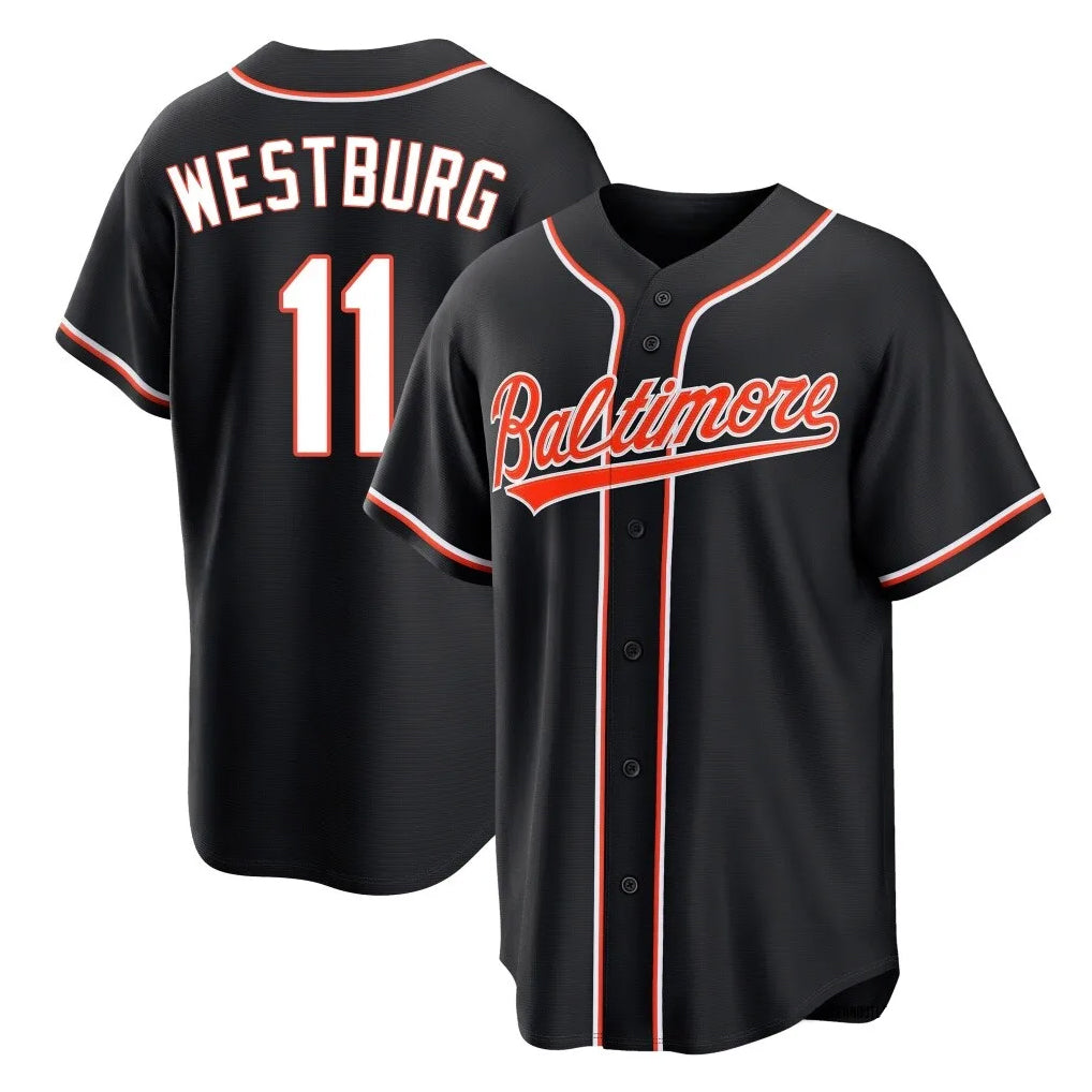 Blandc B.Orioles #11 Jordan Westburg Player Black Snake Skin City Home Game Stitched Jerseys