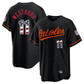 Blandc B.Orioles #11 Jordan Westburg Player Black USA 250 Fourth of July Home Game Stitched Jerseys