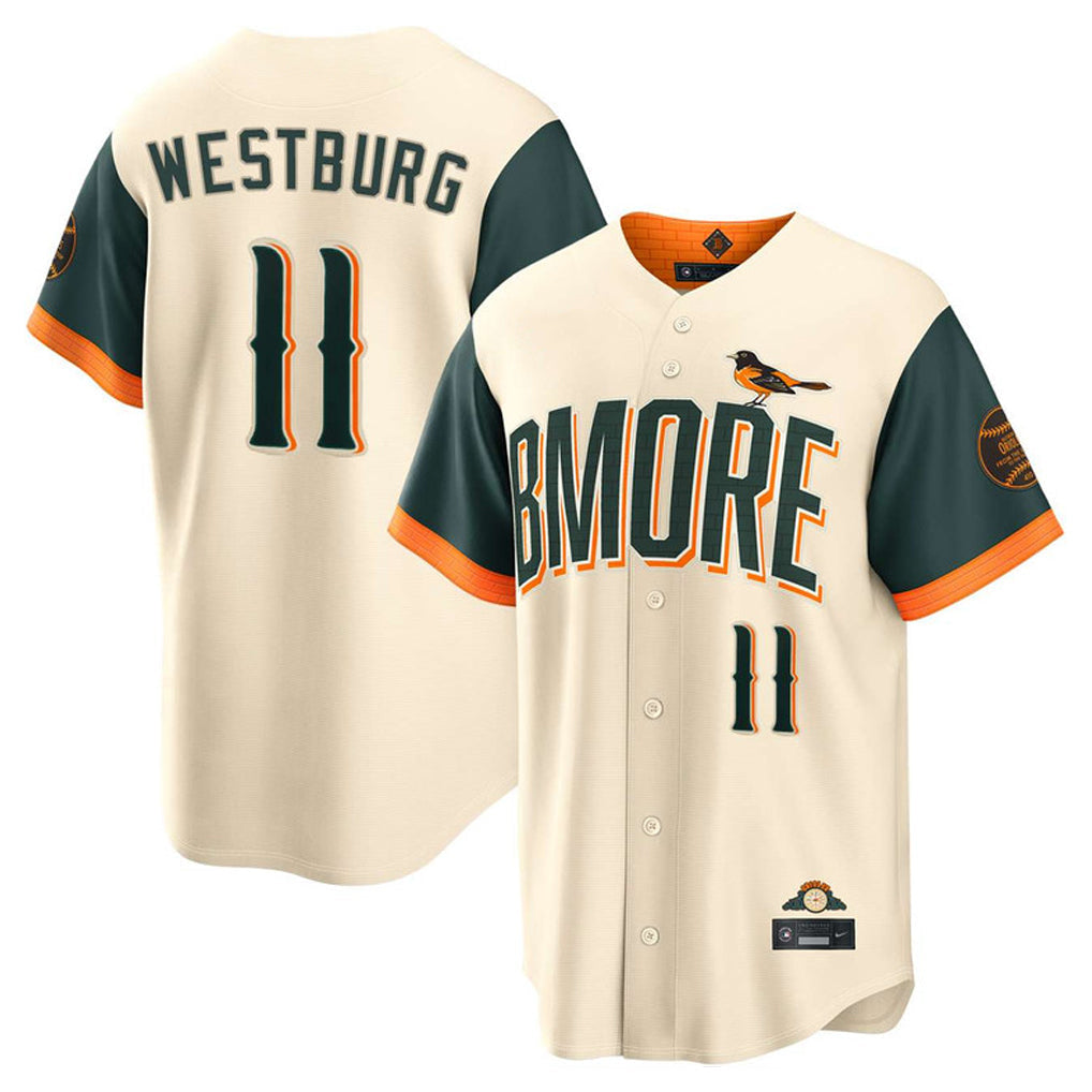 Blandc B.Orioles #11 Jordan Westburg Player Cream 2026 City Connect Home Game Stitched Jerseys