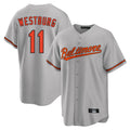 Blandc B.Orioles #11 Jordan Westburg Player Gray Home Game Stitched Jerseys