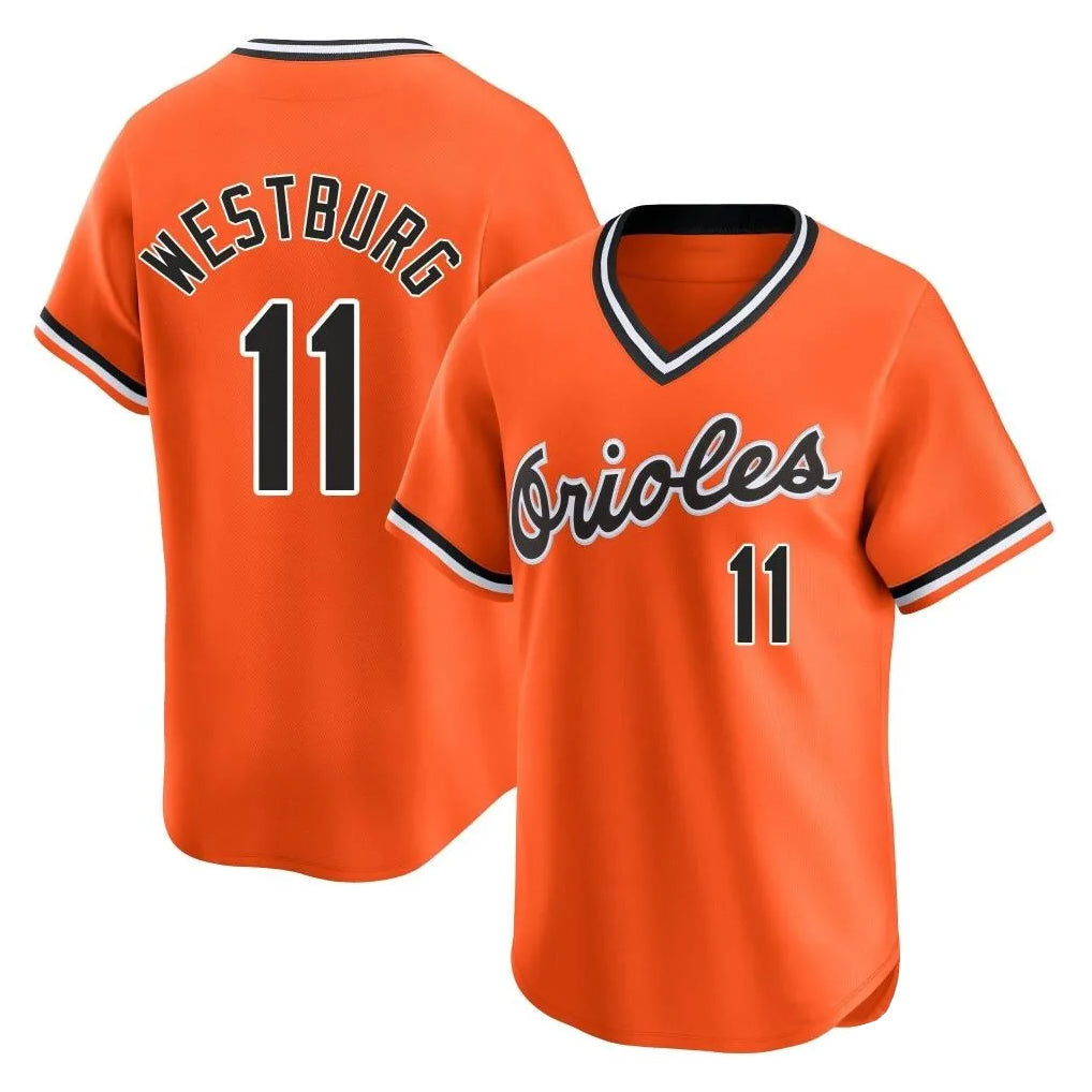 Blandc B.Orioles #11 Jordan Westburg Player Orange T-shirt Limited Home Game Stitched Jerseys