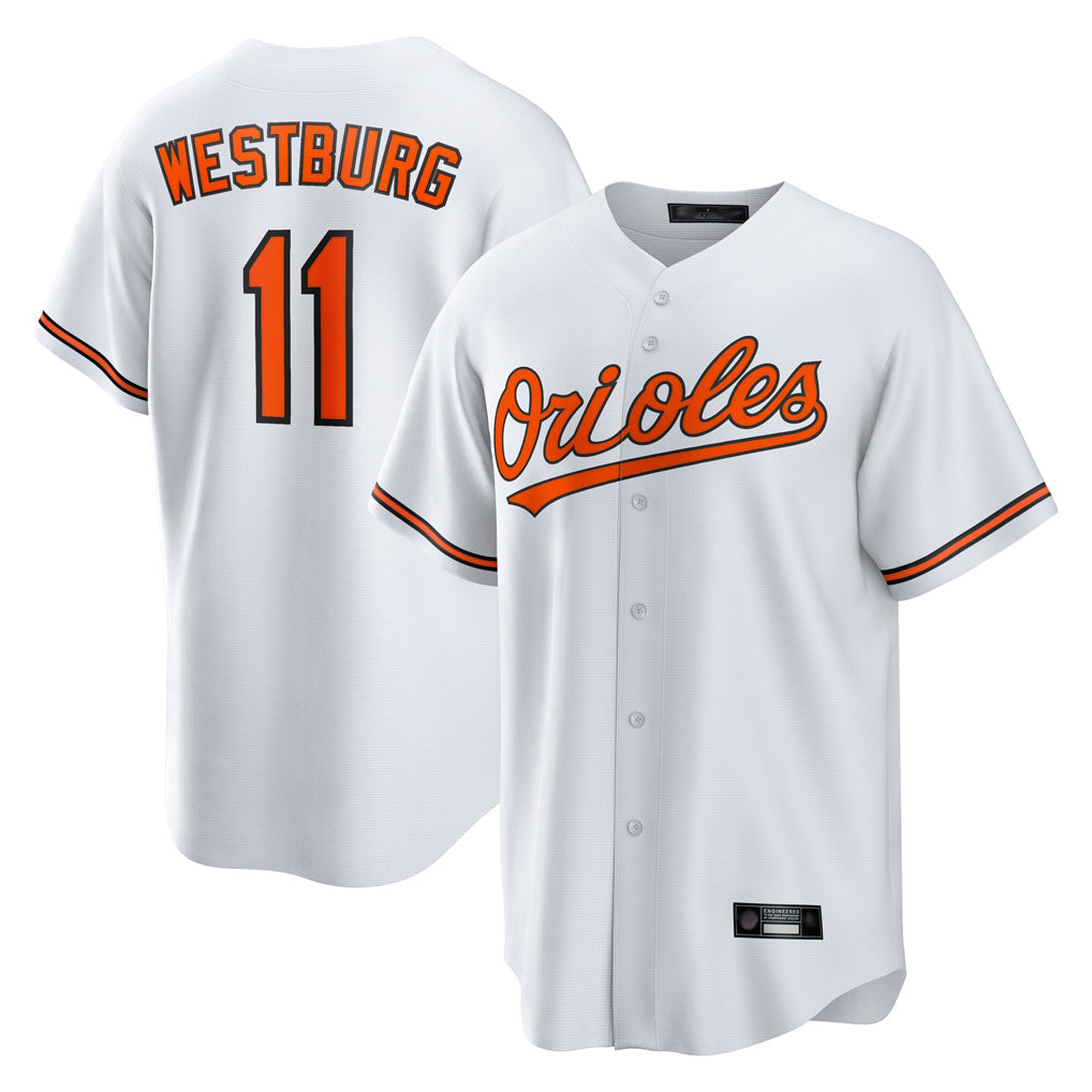 Blandc B.Orioles #11 Jordan Westburg Player White Home Game Stitched Jerseys