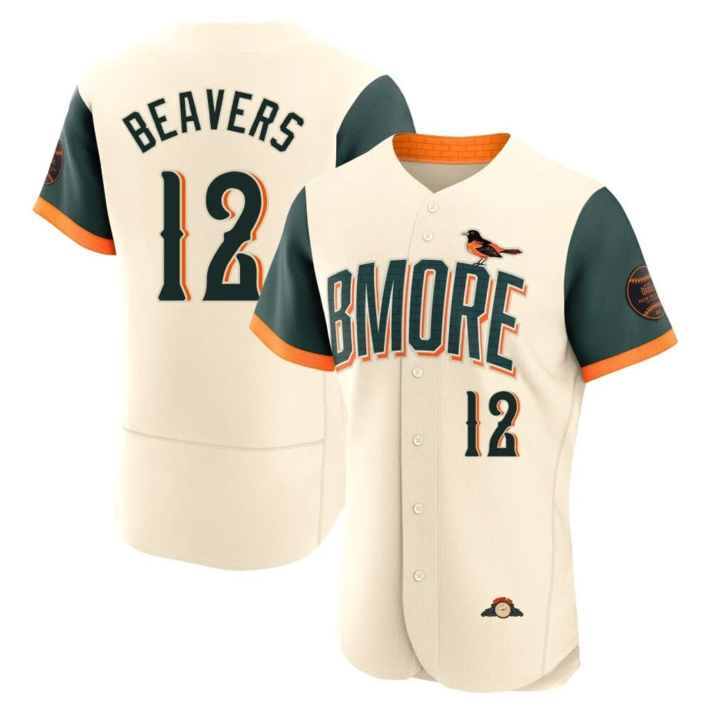 Blandc B.Orioles #12 Dylan Beavers Player Cream 2026 City Connect Limited Elite Home Game Stitched Jerseys