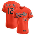 Blandc B.Orioles #12 Dylan Beavers Player Orange Limited Elite Home Game Stitched Jerseys