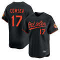 Blandc B.Orioles #17 Colton Cowser Player Black Limited Home Game Stitched Jerseys