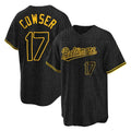 Blandc B.Orioles #17 Colton Cowser Player Black Snake Skin City Home Game Stitched Jerseys