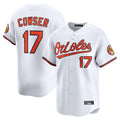 Blandc B.Orioles #17 Colton Cowser Player White Limited Home Game Stitched Jerseys