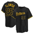 Blandc B.Orioles #25 Pete Alonso Player Black Snake Skin City Home Game Stitched Jerseys