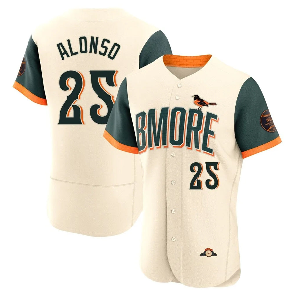 Blandc B.Orioles #25 Pete Alonso Player Cream 2026 City Connect Limited Elite Home Game Stitched Jerseys