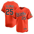 Blandc B.Orioles #25 Pete Alonso Player Orange Limited Home Game Stitched Jerseys
