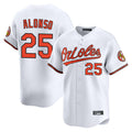 Blandc B.Orioles #25 Pete Alonso Player White Limited Home Game Stitched Jerseys