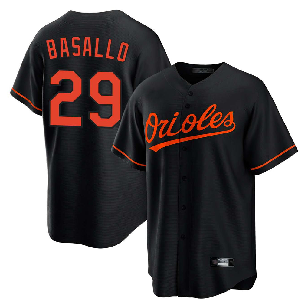 Blandc B.Orioles #29 Samuel Basallo Player Black Home Game Stitched Jerseys