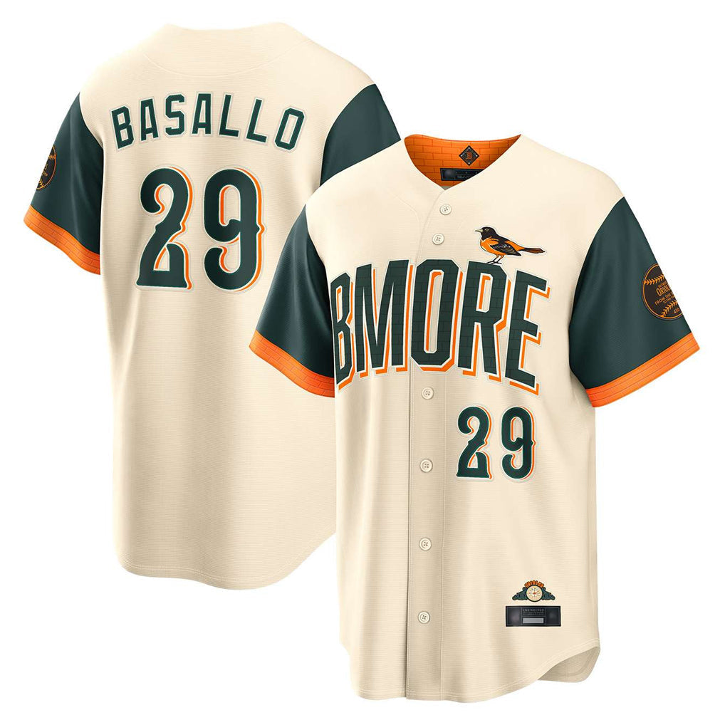 Blandc B.Orioles #29 Samuel Basallo Player Cream 2026 City Connect Home Game Stitched Jerseys