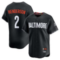 Blandc B.Orioles #2 Gunnar Henderson Player Black City Connect Limited Home Game Stitched Jerseys