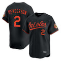 Blandc B.Orioles #2 Gunnar Henderson Player Black Limited Home Game Stitched Jerseys